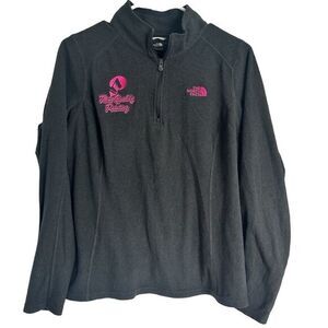The North Face women’s lightweight gray‎ quarter zip jacket size Large